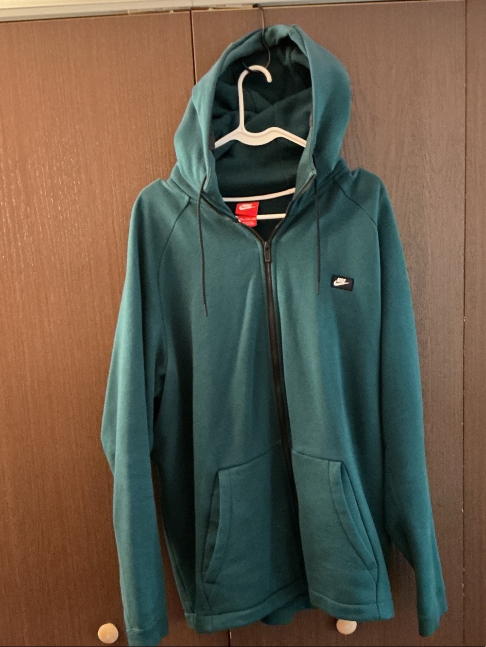 Nike Teal Full-Zip Hooded Performance Jacket